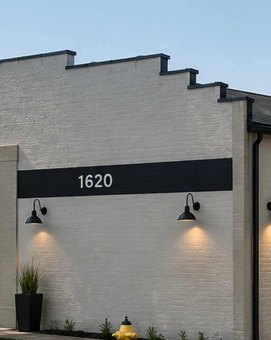 Side elevation and planting